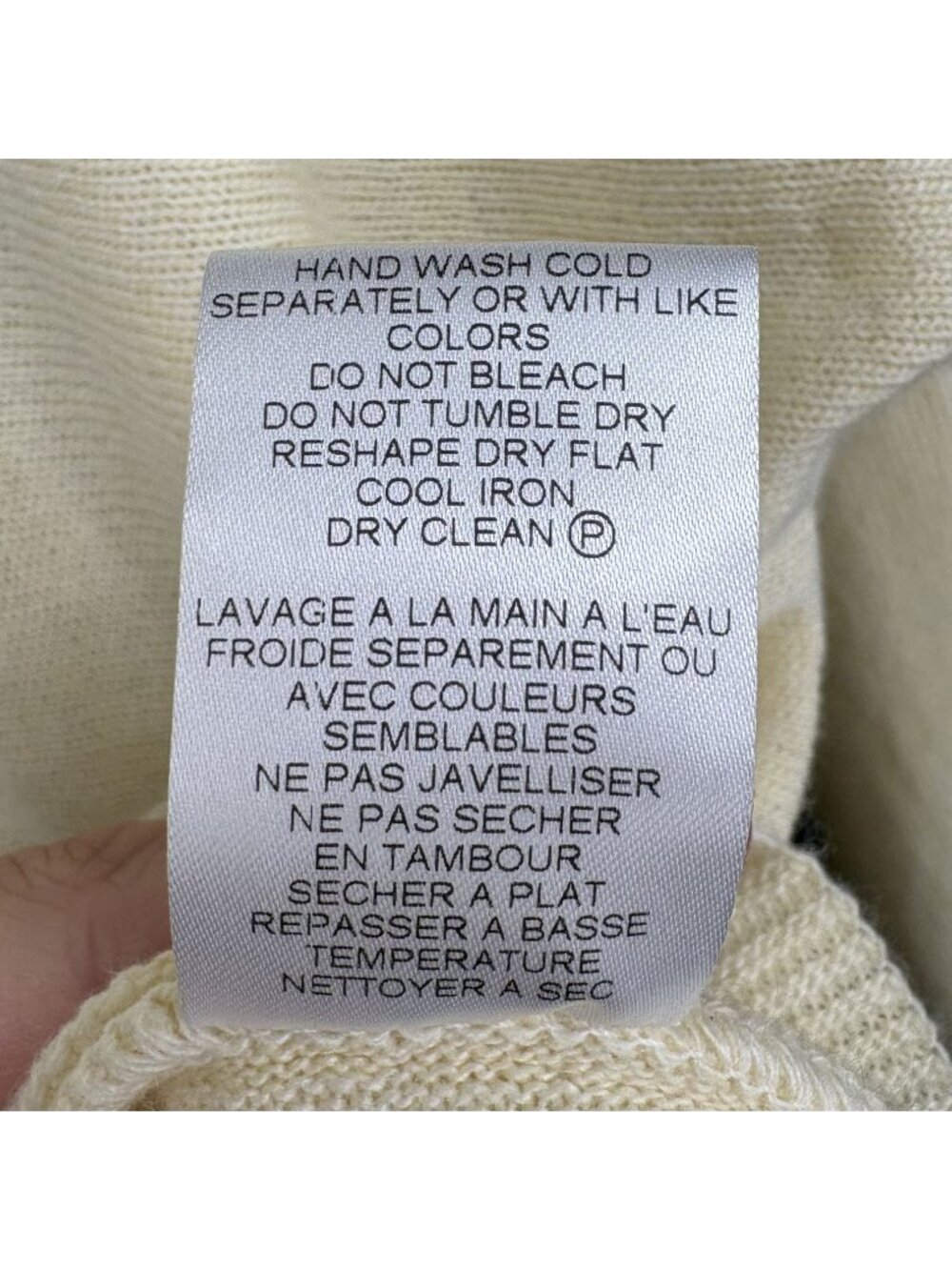 NWT Bianco & Blu Cashmere Silk Wool Blend Boat Neck Sweater Yellow XL Italy - Picture 4 of 8